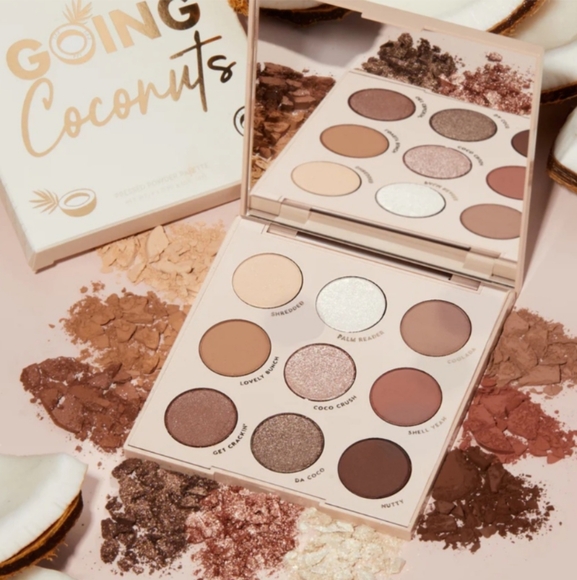 NEW Colourpop Going Coconuts! 9 Pan Eyeshadow Palette NIB NEW IN BOX - Picture 2 of 9